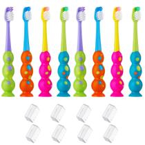Escova de dentes Trueocity Kids Soft Bristles, 3 a 10 anos, pacote com 8