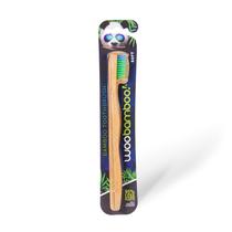Escova de dentes Woobamboo! Pacote sustentável de bambu macio para adultos 1 Escova de dentes Woobamboo! Pacote sustentável de bambu macio para adultos 1