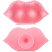 Escova de esfoliação labial Giesiery Silicone Lip Scrubber 2 peças