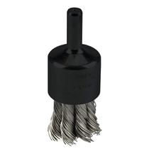 Escova de extremidade de arame Weiler 10029 3/4 Knot em aço inoxidável
