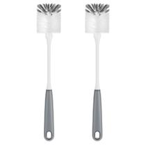 Escova de garrafas MR.SIGA, esfoliante flexível de alça longa, pacote com 2 Escova de garrafas MR.SIGA, esfoliante flexível de alça longa, pacote com 2