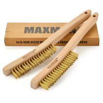 Escova de latão MAXMAN Soft Brass Bristle para limpeza de metais Escova de latão MAXMAN Soft Brass Bristle para limpeza de metais