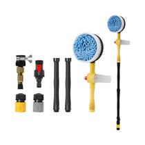 Escova De Lavagem De Carro Com Cabo Longo, Mop De Limpeza Espumante De Microfibra Chenille Para Escova De Lavagem De Carro Com Cabo Longo, Mop De Limpeza Espumante De Microfibra Chenille Para