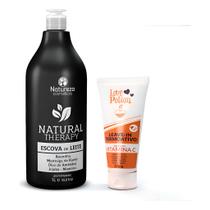 Escova De Leite Natureza Natural Therapy +1 Protetor Térmico Vitamina C