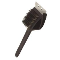 Escova de Limpar Grelha Churrasqueira Aço Inox com Cabo