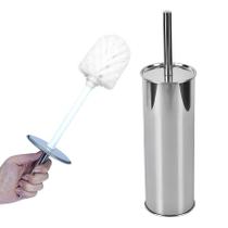 Escova De Limpar Vaso Sanitário Privada Banheiro Aço Inox
