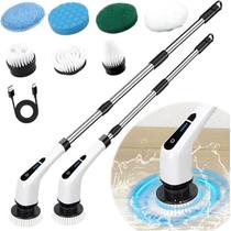Escova de Limpeza 7 em 1 Elétrica Esfregão Rotativo Multifuncional Giratório Usb sem Fio com Alça de Extensão Limpe sem Esforço Alcance Difícil Acesso Escova de Limpeza 7 em 1 Elétrica Esfregão Rotativo Multifuncional Giratório Usb sem Fio com Alça de Extensão Limpe sem Esforço Alcance Difícil Acesso