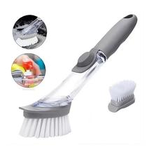 Escova de Limpeza com Dispenser Detergente Cozinha Louça