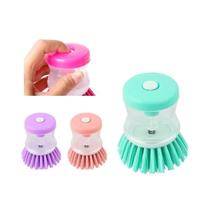 Escova de Limpeza com Recipiente Para Detergente Lava Louças