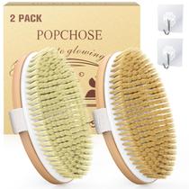 Escova de Limpeza Corporal POPCHOSE Pacote com 2 Unidades de Cerdas Naturais Escova de Limpeza Corporal POPCHOSE Pacote com 2 Unidades de Cerdas Naturais