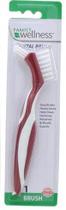Escova de limpeza de dentaduras Family Wellness Dual Bristle Heads Escova de limpeza de dentaduras Family Wellness Dual Bristle Heads