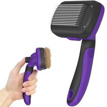 Escova de limpeza Dipoo Self Cleaning para cães e gatos roxa Escova de limpeza Dipoo Self Cleaning para cães e gatos roxa