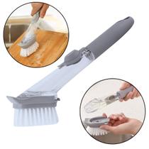 Escova De Limpeza Doméstica Multiuso Com Dispenser P/ Sabão 2 Em 1 Multifuncional