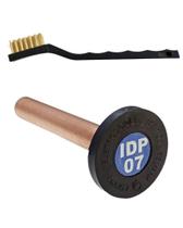 Escova de limpeza e eletrodo de cobre para modelo idp07
