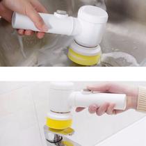 Escova De Limpeza Elétrica 5 Em 1 Mágica Para Cozinha Banheiro