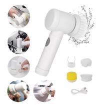 Escova de limpeza Elétrica Bivolt Giratória Recarregável Esfregão Limpa Tudo Casa Banheiro Cozinha Escova de limpeza Elétrica Bivolt Giratória Recarregável Esfregão Limpa Tudo Casa Banheiro Cozinha