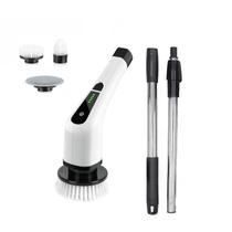 Escova de Limpeza Eletrica Potente 25W Giratorio Sem Fio Bateria Regarregavel Esfregao Limpeza Casa Azulejo Chao Parede Faxina Banheiro Cozinha Polime