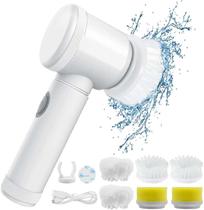 Escova de Limpeza Elétrica USB 5 em 1 Portátil para Limpar Fogão Escova de Limpeza Elétrica USB 5 em 1 Portátil para Limpar Fogão