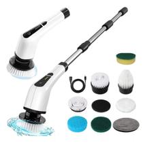Escova De Limpeza Esfregão Mop Elétrico 9 Em 1 Giratório 360 Ajustavel Recarregavel Cozinha - Jodi
