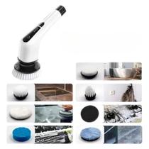 Escova De Limpeza Esfregão Mop Elétrico 9 Em 1 Giratório 360 Ajustavel Recarregavel Cozinha