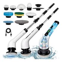 Escova De Limpeza Esfregão Mop Elétrico 9 Em 1 Giratório 360 Premium