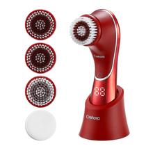 Escova de limpeza facial Crehora 3 em 1 com 4 cabeças de escova Escova de limpeza facial Crehora 3 em 1 com 4 cabeças de escova