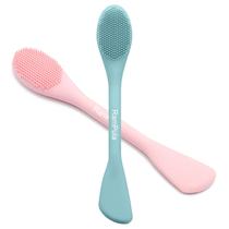Escova de Limpeza Facial Rampula 2 em 1 - Silicone para Máscara Facial
