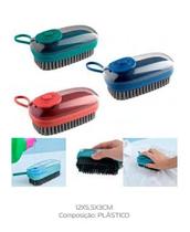 Escova de Limpeza Geral de Plastico com Dispenser para Sabão 12x5,5x3cm ULI020