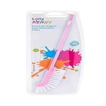 Escova de limpeza mamadeira e bico lolly bebe menina rosa
