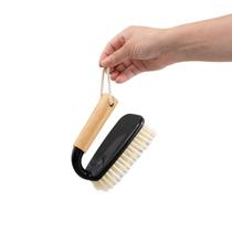 Escova de Limpeza Multiuso com Cabo de Bambu Preto - OIKOS
