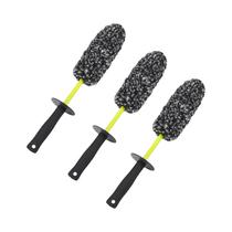 Escova De Limpeza Para Rodas Cinza-Verde Com Cerdas Sintéticas Macias E Alta Absorção De Água Para Escova De Limpeza Para Rodas Cinza-Verde Com Cerdas Sintéticas Macias E Alta Absorção De Água Para