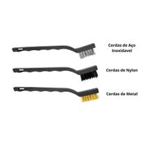 Escova de Limpeza Pesada Multiuso Kit com 3 escovinhas - Star Limp
