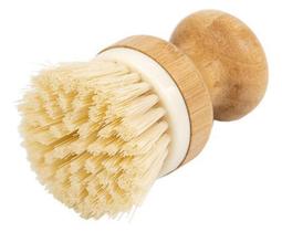 Escova de Limpeza Redonda c/ Pega de Bambu