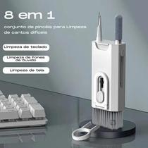 Escova De Limpeza Teclado 8 Em 1 Multifuncional Portátil Para Computador/Fone De Ouvido/Ferramentas