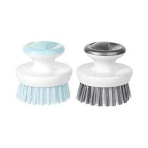 Escova De Louça Multifuncional Com Cabo E Cerdas Rígidas Para Limpeza De Tigelas, Panelas E Escova De Louça Multifuncional Com Cabo E Cerdas Rígidas Para Limpeza De Tigelas, Panelas E