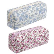 Escova de maquiagem, bolsa de cosméticos, algodão floral HHQQWZ para mulheres Escova de maquiagem, bolsa de cosméticos, algodão floral HHQQWZ para mulheres