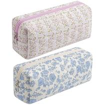 Escova de maquiagem, bolsa de cosméticos, algodão floral HHQQWZ para mulheres Escova de maquiagem, bolsa de cosméticos, algodão floral HHQQWZ para mulheres