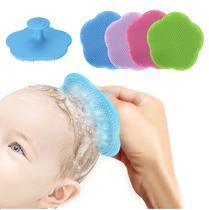 Escova De Massagem E Banho Em Silicone Para Bebê Macio Bebê