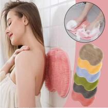 Escova De Massagem Esfoliante De Silicone Antiderrapante Tapete De Banho Raspador De Chuveiro