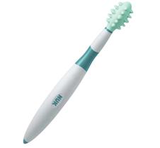 Escova de massagem NUK, pacote com 1 para dentição de bebês, branca Escova de massagem NUK, pacote com 1 para dentição de bebês, branca