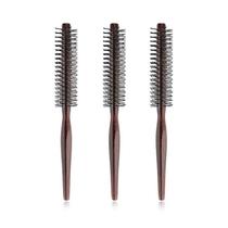 Escova De Nylon Com Cabo De Madeira Para Modelar Cabelos Cacheados, Ideal Para Cabelos Finos E Escova De Nylon Com Cabo De Madeira Para Modelar Cabelos Cacheados, Ideal Para Cabelos Finos E