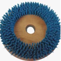 Escova de nylon para enceradeira 350 mm com flange - 047036 - Rotterman