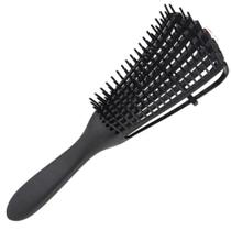 Escova De Pentear Cabelo Cacheado Pente Polvo Para Desembaraçar Os Fios - Preto Escova De Pentear Cabelo Cacheado Pente Polvo Para Desembaraçar Os Fios - Preto