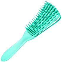 Escova De Pentear Cabelo Cacheado Pente Polvo Para Desembaraçar Os Fios - Verde Escova De Pentear Cabelo Cacheado Pente Polvo Para Desembaraçar Os Fios - Verde
