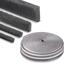 Escova de porta Seal ZOMPAGO 0,9 cm x 0,4 cm x 10 m, cinza, autoadesiva