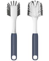 Escova de pratos ROSEOK com raspador embutido para cozinha, pacote com 2