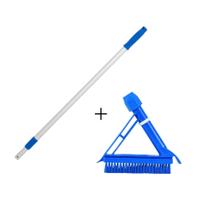 Escova de Rejunte + Cabo Telecópio com furo, Bralimpia Escova de Rejunte + Cabo Telecópio com furo, Bralimpia