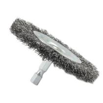 Escova de roda de arame Forney com haste hexagonal grossa de 7,5 cm Escova de roda de arame Forney com haste hexagonal grossa de 7,5 cm