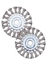 Escova de roda de arame OSFTBVT com nós de 4 polegadas para rebarbadora de 4-1/2