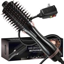 Escova de secador de cabelo Magnifeko Round Hot Air Black 1200 W Escova de secador de cabelo Magnifeko Round Hot Air Black 1200 W